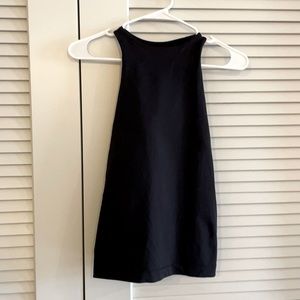 Black Lululemon tank with sports bra